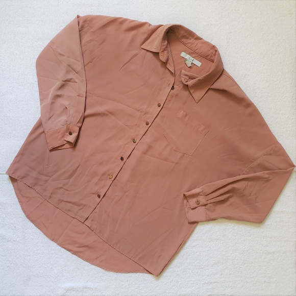 XXI Button Down Blouse - S - Picture 2 of 5